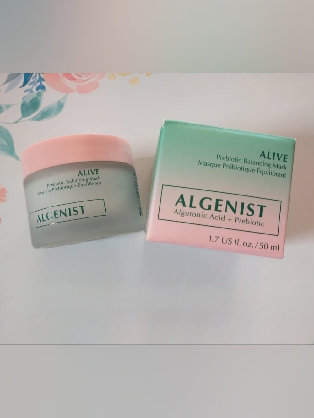 Algenist Alive Prebiotic Balancing Mask — Pink/Green